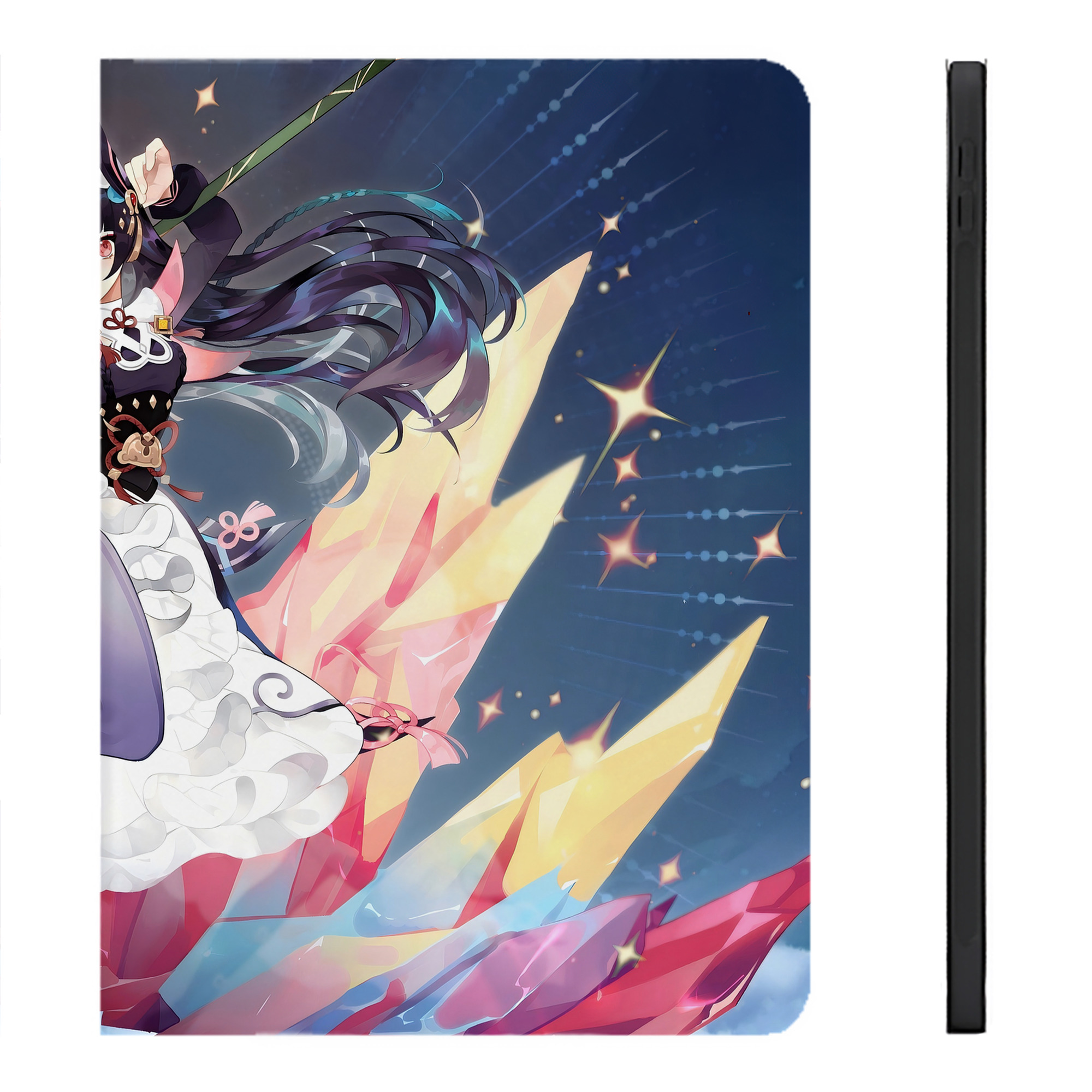 げんし神 genshin IPadケース ペンホルダー付き ブックスタイルデザイン